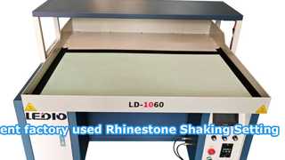 garment factory used Rhinestone Shaking Setting Mchine.